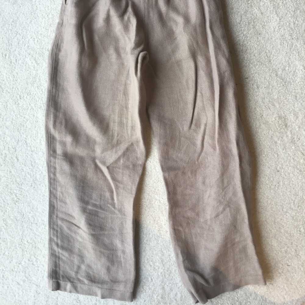 Black Crane Burlap Pants in Oatmeal - Picture 8 of 13